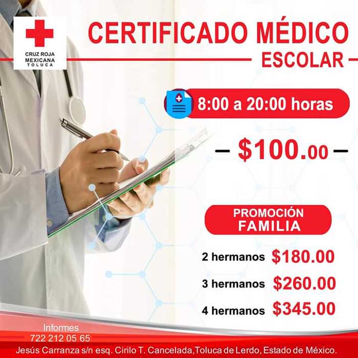 Comienza expedici n de certificados m dicos por parte de Cruz Roja