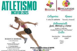 Las inscripciones y los pagos se gestionan exclusivamente en la caja de las Oficinas del IMCUFIDE