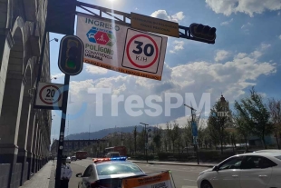 Limitan velocidad para conducir en el centro de  Toluca