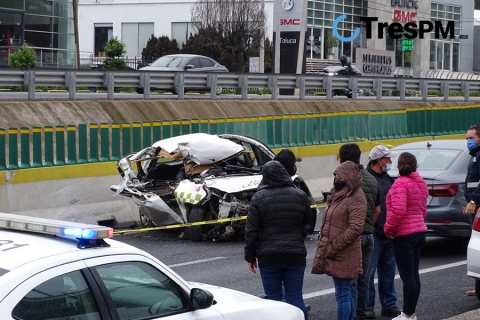 Accidente en la carretera Toluca-La Marquesa deja una persona fallecida