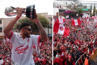 El capitán Alexis Vega optó por un festejo más visual.