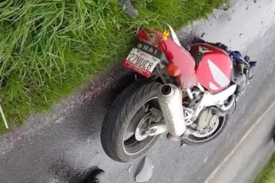 Muere motociclista tras derrapar en la Toluca-Ixtlahuaca