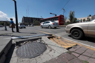 Denuncia: Deterioro en aceras del centro de Toluca