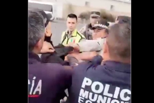 Policía municipal de Ecatepec y GN protagonizan zafarrancho en la México- Pachuca
