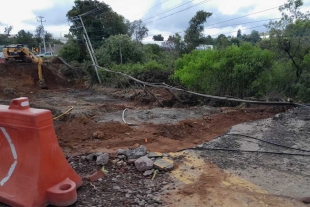 Los trabajos van a seguir en la zona del hundimiento