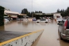 Lluvias inundan estacionamiento de SEIEM en Toluca