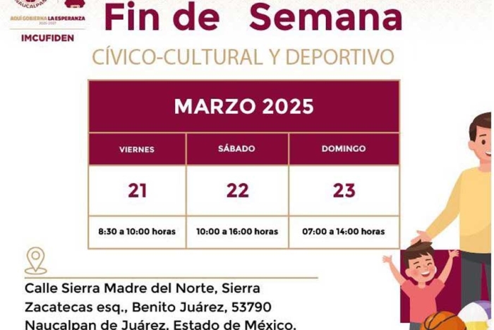 La jornada dominical del 23 de marzo iniciará temprano con una carrera de atletismo de 3 kilómetros abierta a todas las edades, arrancando a las 7:00 a.m.