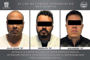 Julio Cesar “N”, Rodolfo “N” y Alejandro “N” fueron aprehendidos e ingresados al Centro Penitenciario y de Reinserción Social Lic. Juan Fernández Albarrán, en Tlalnepantla,