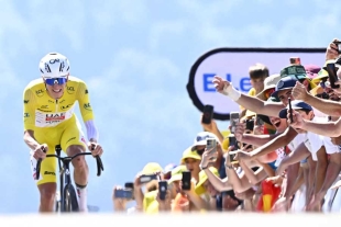 Pogacar sumó su cuarto triunfo parcial en la edición 2025 del Tour.