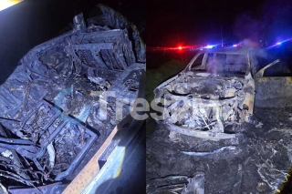 Hallan cuerpo calcinado dentro de camioneta en Toluca