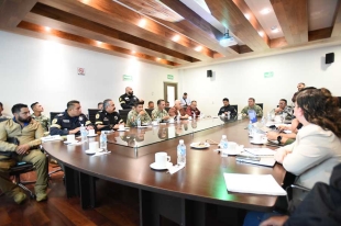La reunión se llevó a cabo en la Sala de Crisis del Centro de Control, Comando, Comunicación, Cómputo y Calidad (C5) de Ecatepec