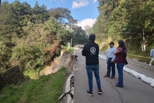 La Junta de Caminos del Estado de México informó que ya se aplican medidas para atender el punto crítico