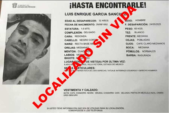 Elementos de la Policía Municipal y Estatal acudieron al sitio y confirmaron que se trataba de Luis Enrique
