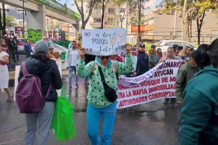Pobladores de comunidades vecinas aseguran que el pozo forma parte de un proyecto mayor para beneficiar a fraccionamientos residenciales