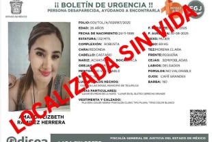 Hasta el momento no se han precisado el lugar ni las condiciones en que fue encontrado el cuerpo de Lizbeth.
