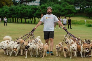 Rudi manifestó su alegría de haber podido jugar con tantos caninos al mismo tiempo