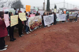 La protesta avanzó de manera pacífica hasta la caseta de cobro, sin bloquear completamente la circulación
