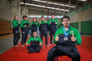 Dudhu Carbajal, estudiante de segundo semestre en la Facultad de Ciencias de la Conducta, logró su primera medalla individual de bronce