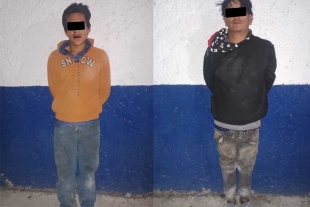 Los detenidos, identificados como Juan Carlos “N” e Isaías “N”, de 22 y 27 años de edad
