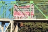 Aparecen narco mantas en la Toluca-Palmillas