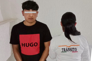 Agentes de Sustentabilidad Vial aseguraron una Italika FT150FTS gris, conducida por Benito “N”