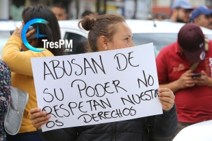 Se manifiestan taxistas del sur de Edomex