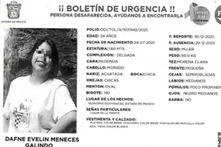 Al lugar arribó personal del área de feminicidios de la Fiscalía General de Justicia del Estado de México,