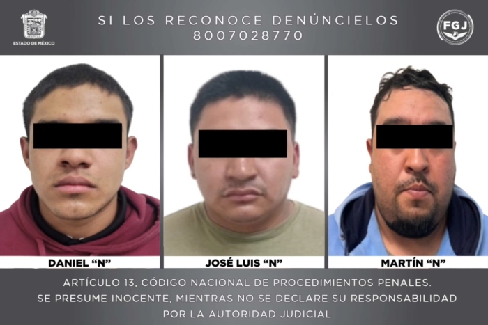 Los detenidos están relacionados con hechos delictivos de alto impacto,* entre ellos el homicidio del expresidente municipal de Ixtlahuaca