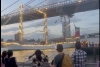 Buque Cuauhtémoc de la Marina choca contra Puente de Brooklyn en Nueva York