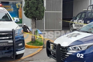 Elementos de Seguridad Pública municipal acudieron para acordonar la zona