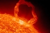 Captan una fuerte e histórica erupción solar