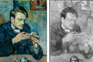 Desde hace ya un tiempo sospechaban que debajo del retrato de Picasso se escondía otra pintura