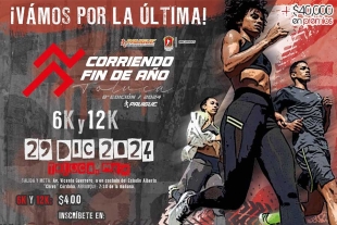 La Carrera Fin de Año Toluca se presenta como una excelente oportunidad para cerrar el año con actividad