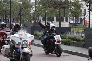 El contingente en dos ruedas avanzó desde Plaza Sendero sobre avenida Paseo Tollocan hasta el centro de la Ciudad