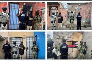 En lo que respecta a la capital mexiquense, en la colonia San Diego Linares, fueron asegurados cinco inmuebles