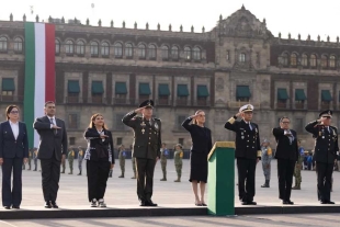 La presidenta encabezó la ceremonia acompañada de la jefa de Gobierno capitalina e integrantes de su gabinete federal