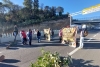 Bloquean autopista Toluca-Lerma; exigen la intervención de autoridades en incendios forestales