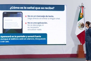 La Presidenta de México, Claudia Sheinbaum Pardo, destacó que el alertamiento en los celulares es de vital importancia