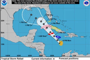 El Instituto de Meteorología cubano ha instado en un comunicado a &quot;prestar la mayor atención&quot; a la evolución de la tormenta