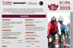 El sistema de competencia será exclusivamente de ciclismo de ruta