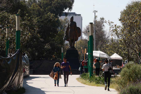 Avanza remodelación de La Alameda Central de Toluca