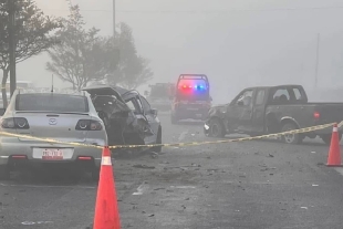 Los hechos se registraron a la altura del puente vehicular de Santiaguito Coaxustenco