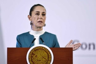 En Palacio Nacional, la mandataria reiteró su apoyo y compromiso con el sector migrante que radica en la entidad