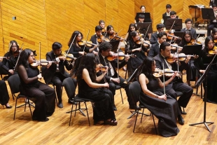 En el concierto también tuvieron lugar los villancicos navideños