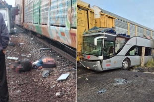 Choque entre camión y tren en Atlacomulco deja más de 5 muertos