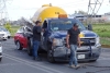 Trailer a exceso de velocidad provocó una carambola en Las Torres