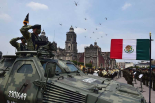 La Sedena mostró un video en el que indica que los militares avanzará desde el Zócalo y hasta al Monumento a la Revolución, un recorrido menor a los tres kilómetros