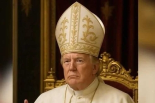 Donald Trump compartió una imagen elaborada con IA donde aparece con vestimenta de Pontífice