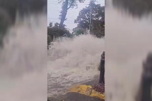 Uno de los puntos más afectados fue la calle Rosales, en la zona de Avándaro