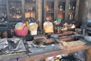 El siniestro se registró sobre la calle Morelos, en la localidad de San Antonio Acahualco